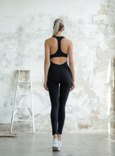 SNOTRA - GLAM ZIPPER JUMPSUIT - BLACK - VECTOR SPORTSWEAR