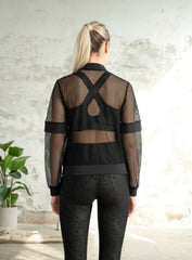THRUD - AURORA BLOOM LONG SLEEVE - BLACK - VECTOR SPORTSWEAR