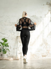THRUD - AURORA BLOOM LONG SLEEVE - BLACK - VECTOR SPORTSWEAR
