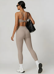 CoreFlow Sports Bra - Ivory Beige - VECTOR SPORTSWEAR