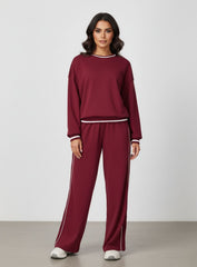 vector sportswear - Women’s casual loose fit sweater pullover