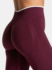 SculptCurve - HydraFit Seamless Legging - Maroon - VECTOR SPORTSWEAR