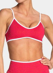 Athletica™ Leopard Sports Bra – Berry