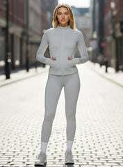 Women's CloudSense brushed seamless high-waist leggings in soft sculpt fit for gym and yoga | Vectorsportswear