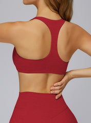 Women’s brushed seamless high-support sports bra with soft sculpt fit and ribbed underband | Vectorsportswear