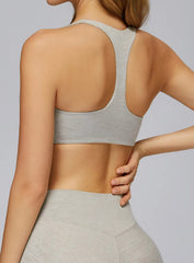 Women’s brushed seamless high-support sports bra with soft sculpt fit and ribbed underband | Vectorsportswear