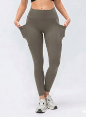 CloudSoft Pocket Legging - Greige - VECTOR SPORTSWEAR