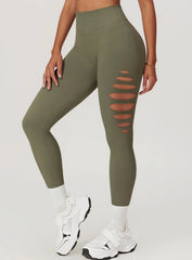 CoreForm Sculpt Cut Leggings - Grass Green - VECTOR SPORTSWEAR