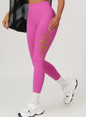 CoreForm Sculpt Cut Leggings - Rose Red - VECTOR SPORTSWEAR
