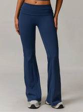 FlexFold™ Flare Leggings - Twilight Blue