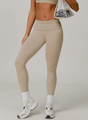 FlexFold™ CloudTouch Legging Natural Beige - VECTOR SPORTSWEAR