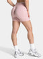 Leopard Scrunch Shorts - Pink