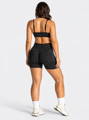 Athletica™ Leopard Sports Bra – Black