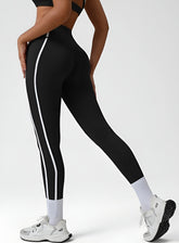 PowerFlex Sculpt Stripe Leggings - Black - VECTOR SPORTSWEAR