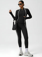 PowerFlex Sculpt Zip Jacket - Black - VECTOR SPORTSWEAR