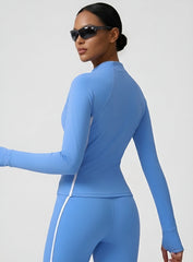 PowerFlex Sculpt Zip Jacket - Blue - VECTOR SPORTSWEAR