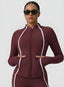 PowerFlex Sculpt Zip Jacket - Damson - VECTOR SPORTSWEAR
