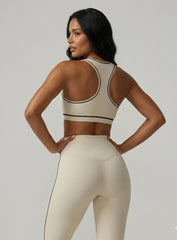 PowerFlex Sports Bra - Beige - VECTOR SPORTSWEAR