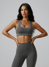 PowerFlex Sports Bra - Dark Gray - VECTOR SPORTSWEAR