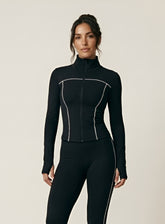 PowerFlex Zip Jacket - Black - VECTOR SPORTSWEAR