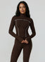 PowerFlex Zip Jacket - Deep Brown - VECTOR SPORTSWEAR