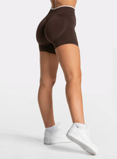 SculptCurve HydraFit Seamless Training Shorts – Brown - VECTOR SPORTSWEAR