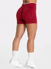 SculptCurve HydraFit Seamless Training Shorts – Cherry Red - VECTOR SPORTSWEAR
