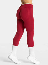 SculptCurve - HydraFit Seamless Legging - Cherry Red - VECTOR SPORTSWEAR