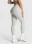 HydraFit Leopard Scrunch Leggings - Silver Gray