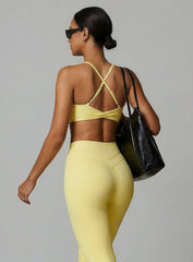 CoreFlow Sports Bra - Goose Yellow - VECTOR SPORTSWEAR