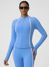 PowerFlex Sculpt Zip Jacket - Blue - VECTOR SPORTSWEAR