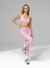 Women's seamless brushed high-waisted leggings with sculpt fit, designed for training and yoga | Vectorsportswear