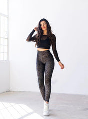 GONDUL - LEOPARD PRINT LEGGING - VECTOR SPORTSWEAR