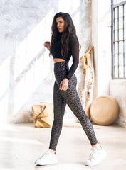 GONDUL - LEOPARD PRINT LEGGING - VECTOR SPORTSWEAR
