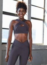 HERA - VA - VA VOOM SPORTS BRA - ANTHRACITE GREY - VECTOR SPORTSWEAR