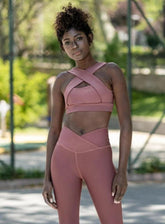 HERA - VA - VA VOOM SPORTS BRA - DARK PINK - VECTOR SPORTSWEAR