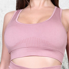 HERA - HYDRAFIT SEAMLESS SPORTS BRA - POWDER PINK - VECTOR SPORTSWEAR