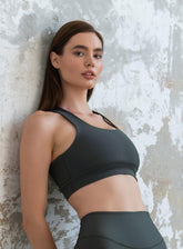 HERA - HELIX SPORTS BRA - KHAKI - VECTOR SPORTSWEAR