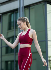 HERA - HELIX SPORTS BRA - MAROON - VECTOR SPORTSWEAR