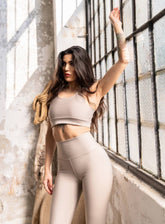 HERA - HELIX SPORTS BRA - WATER BEIGE - VECTOR SPORTSWEAR