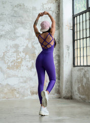NORSE - CRISS - CROSSED CHIC JUMPSUIT - PURPLE - VECTOR SPORTSWEAR