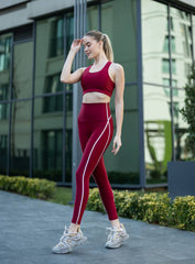 THRUD - FORM - FITTING LEGGING - MAROON - VECTOR SPORTSWEAR
