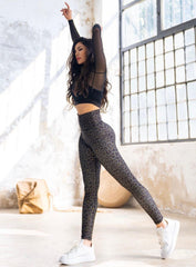 GONDUL - LEOPARD PRINT LEGGING - VECTOR SPORTSWEAR