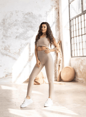HERA - COMPRESSION LEGGING - WATER BEIGE - VECTOR SPORTSWEAR