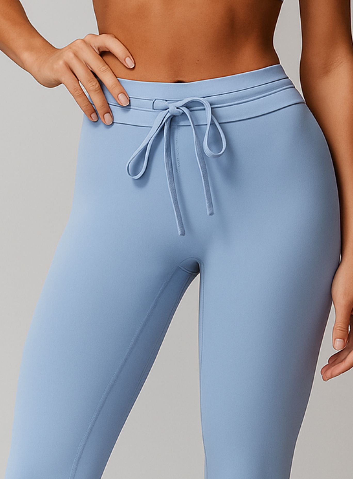 CloudSense High-Waist Legging - Gray Blue