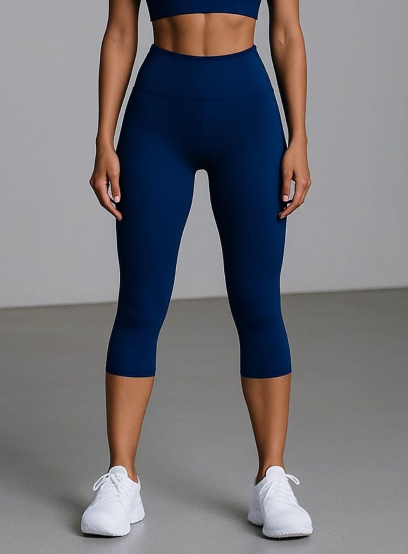 منتصف كالف جولة Legging - Navy Blue Secondary image
