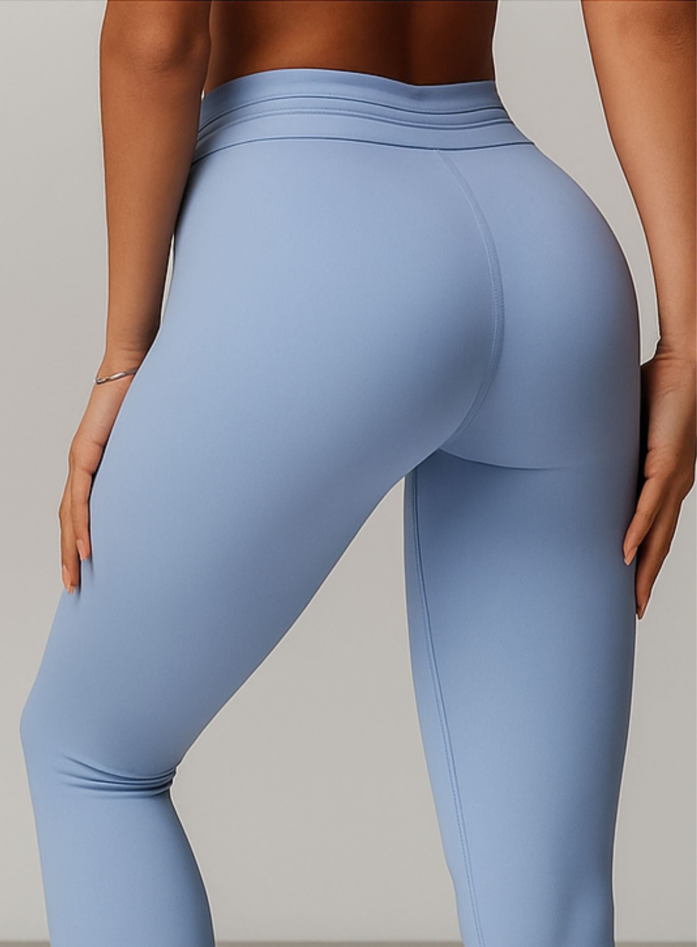 CloudSense High-Waist Legging - Gray Blue