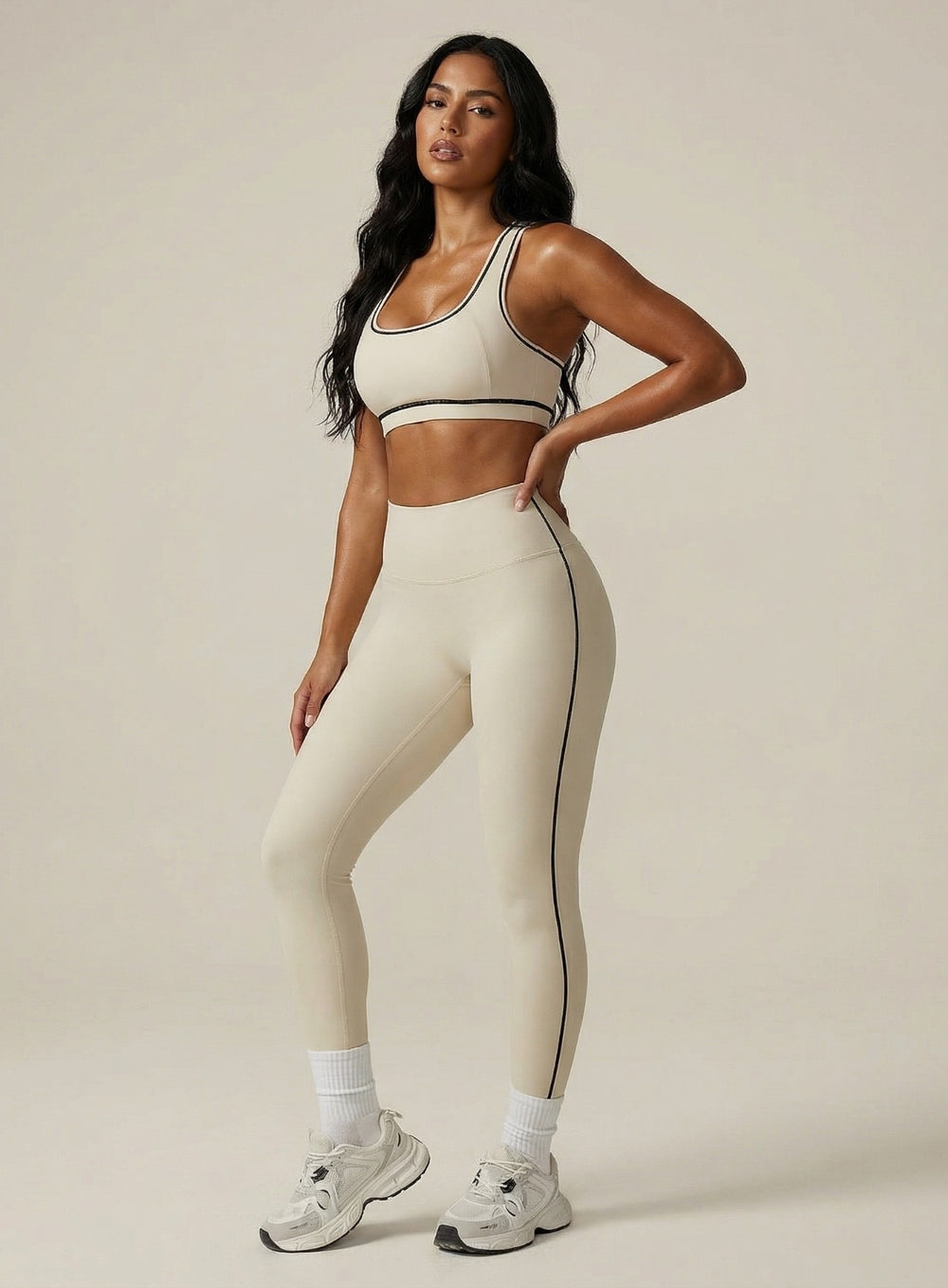 PowerFlex Sports Bra - Beige - VECTOR SPORTSWEAR