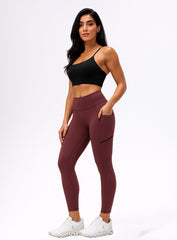CloudSoft Pocket Legging - Crimson Clay