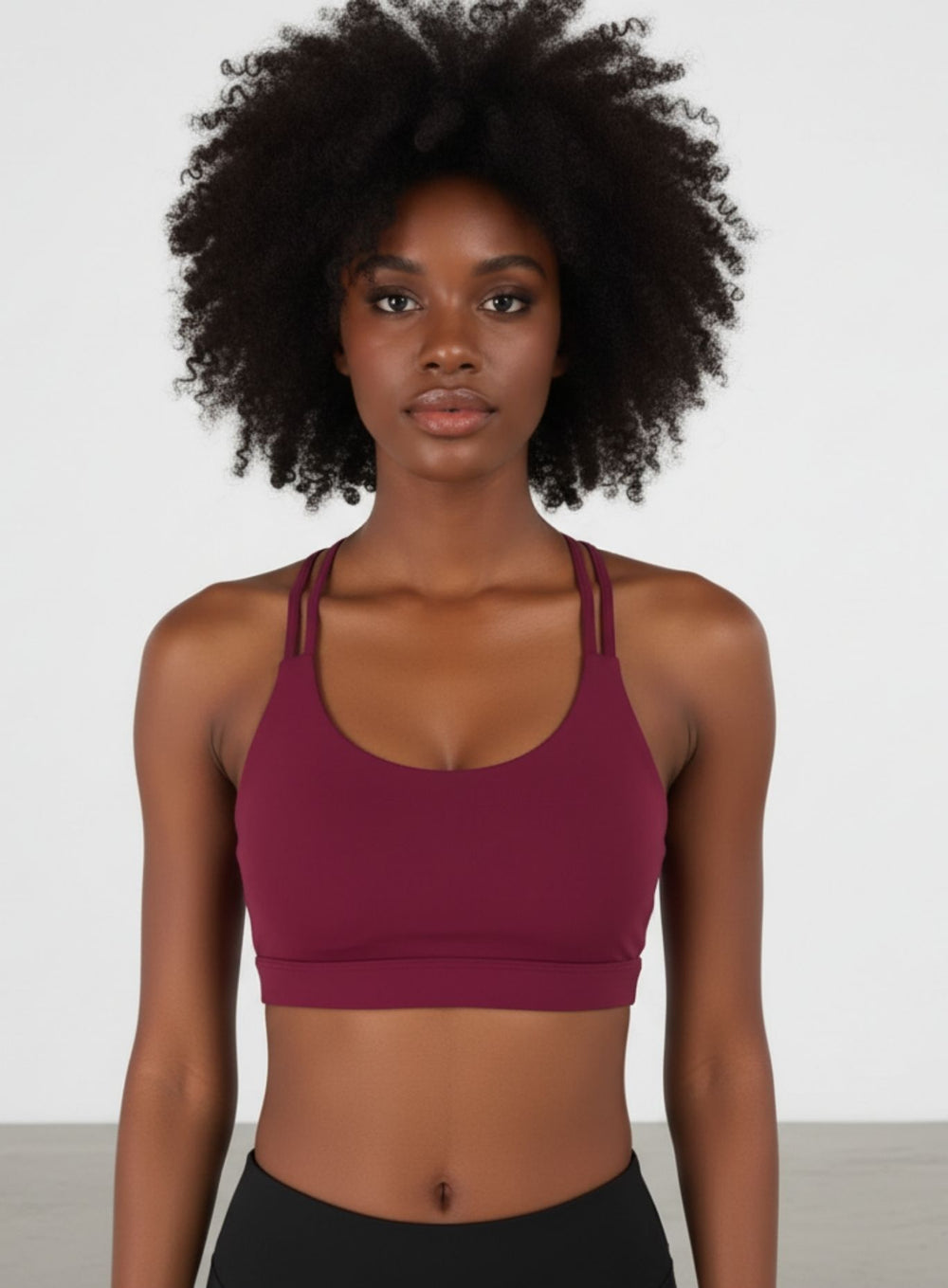 Active Shockproof Bra - Maroon - VECTOR SPORTSWEAR